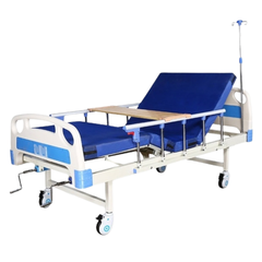 Giường Bệnh Nhân AKIKO A82 - Giường Y Tế 2 Tay Quay New