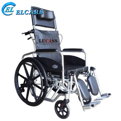 Xe Lăn Hợp Kim Nhôm Cao Cấp Lucass X72 Ngà Nằm Kèm Bô Vệ Sinh
