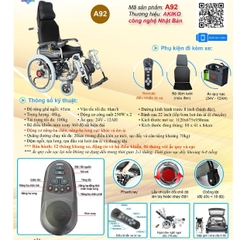 Xe Lăn Điện Akiko A92 Tự Động Ngả Nằm New