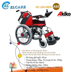 Xe lăn điện Akiko A95 Nhật Bản New