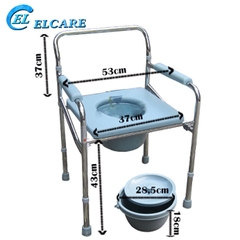 Ghế bô vệ sinh không bánh xe mặt nhựa Lucass G26