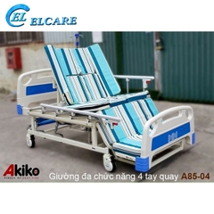 Giường Bệnh Nhân AKIKO A85-04 - Giường Y Tế 4 Tay Quay New