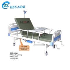 Giường Bệnh Nhân Có Bô 3 Tay Quay Lucass GB-C43 New