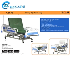 Giường Bệnh Nhân Lucass GB-3E - Giường Điện 3 Chức Năng New