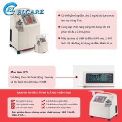 Máy tạo oxy Yuwell 7f-5 5L/phút mạnh mẽ, bền bỉ