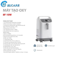 Máy Tạo Oxy Yuwell 8F-10W Công Suất 10 Lít Mẫu Mới 2025 New