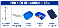 Giường Y Tế 5 Chức Năng ELCARE M04 Chính Hãng, Tải Trọng 250kg
