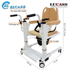 Xe di chuyển bệnh nhân sử dụng tay quay Lucass D-100