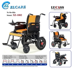 Xe Lăn Điện Lucass XE-1002 Phiên Bản Cải Tiến