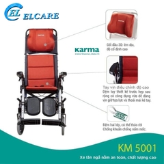 Xe Lăn Ngả Nằm Cao Cấp Karma KM5001 New