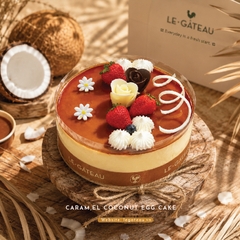 Bánh Caramel trứng dừa