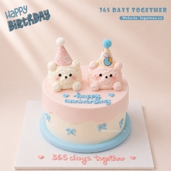 Bánh 365 Days Together – Đôi Bạn Gấu