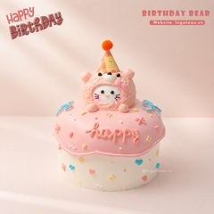 Bánh Birthday Bear – Gấu Hồng Party