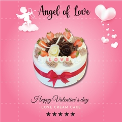 Bánh kem tình yêu chữ LOVE