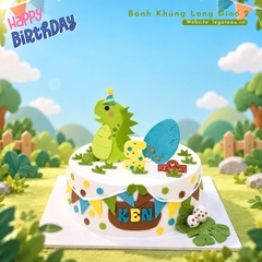 Bánh kem khủng long Dino 2