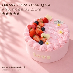 Bánh kem dâu hồng