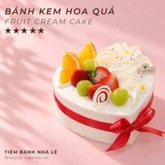 Bánh kem trái tim vanilla