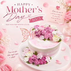 Bánh kem hoa ngày mother's day