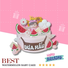 Bánh kem bé dưa hấu