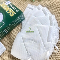 Khẩu trang y tế 4 lớp 3DN95 Khánh An hộp 10 cái khẩu trang trắng chống bụi mịn dành cho người lớn