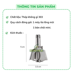 Dụng cụ tỉa lông mũi cầm tay tiện lợi, chất liệu thép không rỉ bền bỉ - Dạng que