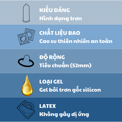 Bao cao su có gai siêu mỏng Sagami White Box tăng cảm giác chân thật, chất lượng cao cấp từ Nhật Bản bảo đảm an toàn giá rẻ