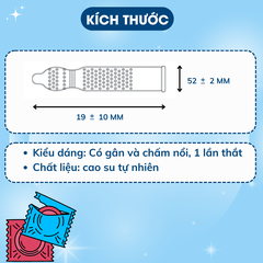 Bao cao su có gai siêu mỏng Sagami White Box tăng cảm giác chân thật, chất lượng cao cấp từ Nhật Bản bảo đảm an toàn giá rẻ