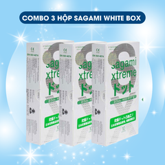 Bao cao su có gai siêu mỏng Sagami White Box tăng cảm giác chân thật, chất lượng cao cấp từ Nhật Bản bảo đảm an toàn giá rẻ