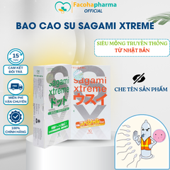 Bao cao su siêu mỏng Xtreme tăng cảm giác chân thật, chất lượng cao cấp từ Nhật Bản, bcs Sagami bảo đảm an toàn giá rẻ