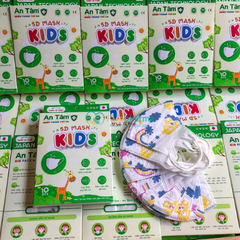Khẩu trang Trẻ em 5D Mask Bé 1 đến 8 tuổi kháng khuẩn chống tia UV bảo vệ làn da bé