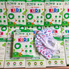 Khẩu trang Trẻ em 5D Mask Bé 1 đến 8 tuổi kháng khuẩn chống tia UV bảo vệ làn da bé
