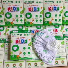 Khẩu trang Trẻ em 5D Mask Bé 1 đến 8 tuổi kháng khuẩn chống tia UV bảo vệ làn da bé