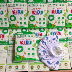 Khẩu trang Trẻ em 5D Mask Bé 1 đến 8 tuổi kháng khuẩn chống tia UV bảo vệ làn da bé
