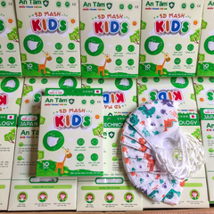 Khẩu trang Trẻ em 5D Mask Bé 1 đến 8 tuổi kháng khuẩn chống tia UV bảo vệ làn da bé