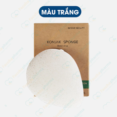 Bông rửa mặt bọt biển Konjak dụng cụ chăm sóc da mặt rửa mặt làm sạch sâu tự nhiên tẩy tế bào chết da mặt
