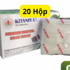 Khẩu trang y tế 4 lớp kháng khuẩn Khánh An 50 cái/hộp