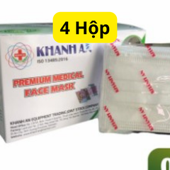 Khẩu trang y tế 4 lớp kháng khuẩn Khánh An 50 cái/hộp