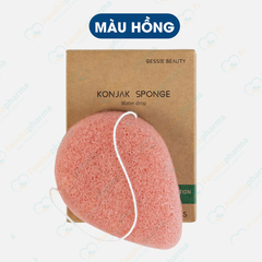 Bông rửa mặt bọt biển Konjak dụng cụ chăm sóc da mặt rửa mặt làm sạch sâu tự nhiên tẩy tế bào chết da mặt