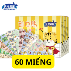 Băng keo cá nhân hình dễ thương chống thấm nước hộp 120 miếng