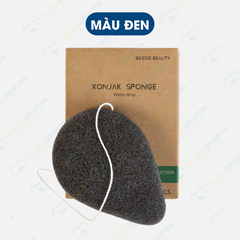 Bông rửa mặt bọt biển Konjak dụng cụ chăm sóc da mặt rửa mặt làm sạch sâu tự nhiên tẩy tế bào chết da mặt