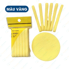 Bông mút rửa mặt bọt biển nén giải rửa mặt dùng một lần khăn lau mềm làm sạch và thân thiện với da 12 miếng