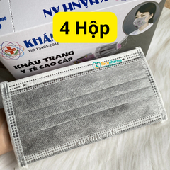 Khẩu trang y tế 4 lớp kháng khuẩn Khánh An 50 cái/hộp