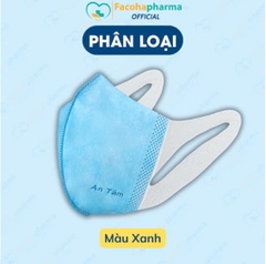 Khẩu trang y tế 3D mask An Tâm hộp 50 cái khẩu trang chống bụi mịn thoáng khí dành cho người lớn