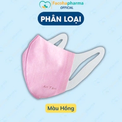 Khẩu trang y tế 3D mask An Tâm hộp 50 cái khẩu trang chống bụi mịn thoáng khí dành cho người lớn