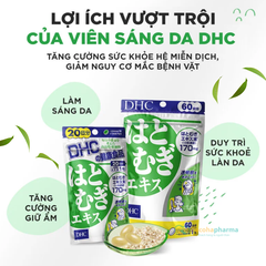 Viên uống hỗ trợ sáng da DHC Nhật Bản giúp đem lại làn da đều màu (30 viên/gói)