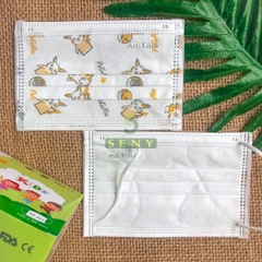 Khẩu trang y tế cho bé An Tâm chống bụi mịn kháng khuẩn hộp 50 tiết cute cho bé từ 5 - 12 tuổi