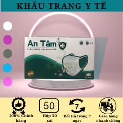 Khẩu trang y tế 4 lớp kháng khuẩn An Tâm - Hộp 50 cái