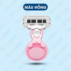 Dao cạo lông body cho nữ 4 lưỡi giúp cạo lông sát hơn đem lại làm da mềm mịn có hộp đựng tiện lợi
