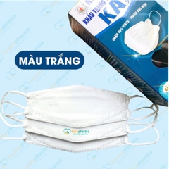 Khẩu trang 4D KA99 Khánh An chống bụi mịn 4 lớp cao cấp hộp 30 cái