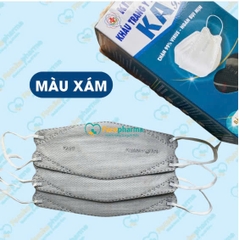 Khẩu trang 4D KA99 Khánh An chống bụi mịn 4 lớp cao cấp hộp 30 cái